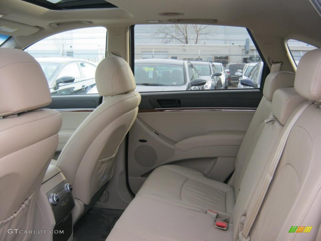 Beige Leather Interior 2011 Hyundai Veracruz Limited AWD Photo #46710771