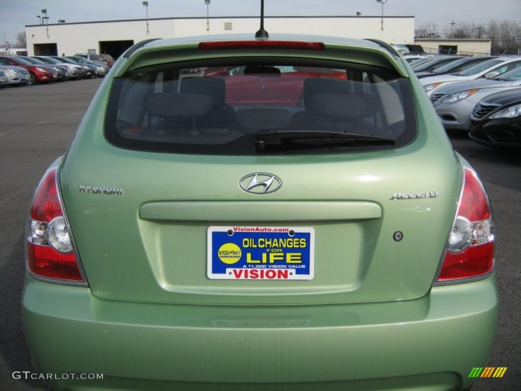 2011 Accent GS 3 Door - Apple Green Metallic / Black photo #14