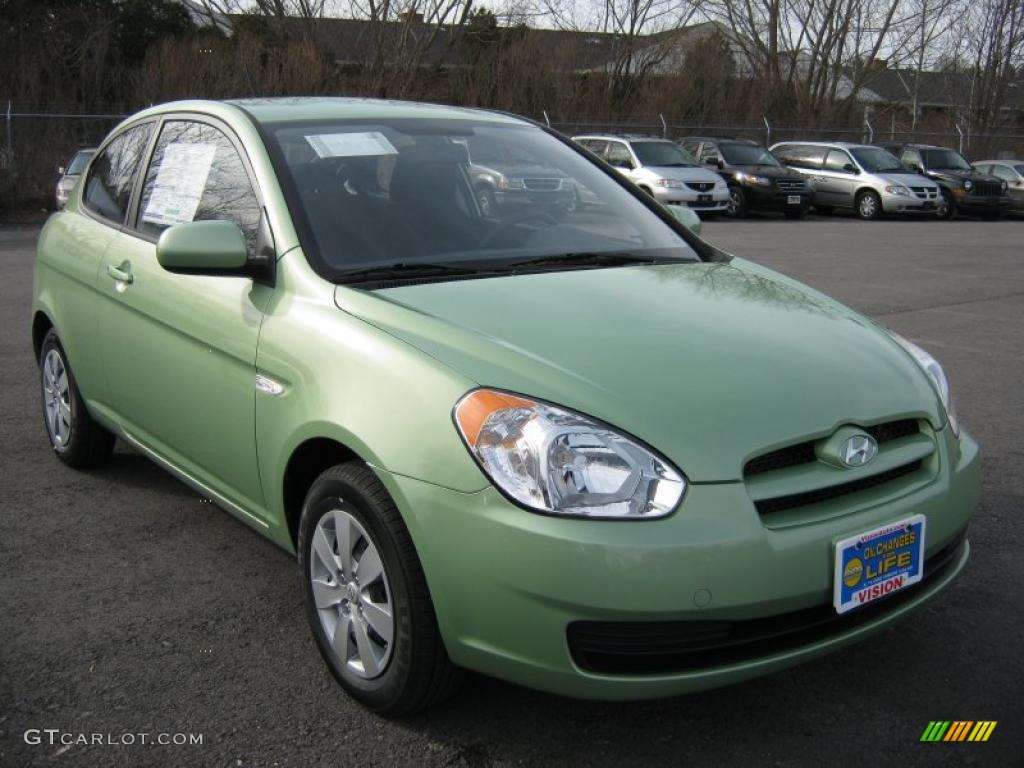 2011 Accent GS 3 Door - Apple Green Metallic / Black photo #15