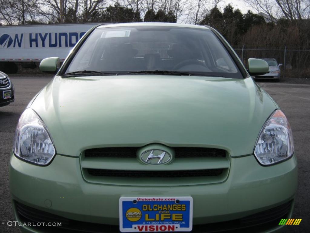 2011 Accent GS 3 Door - Apple Green Metallic / Black photo #16