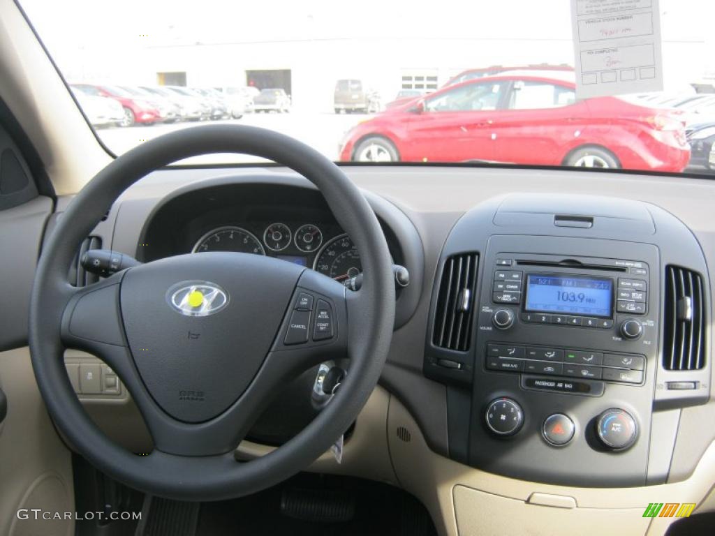 2011 Hyundai Elantra Touring GLS Beige Dashboard Photo #46711315