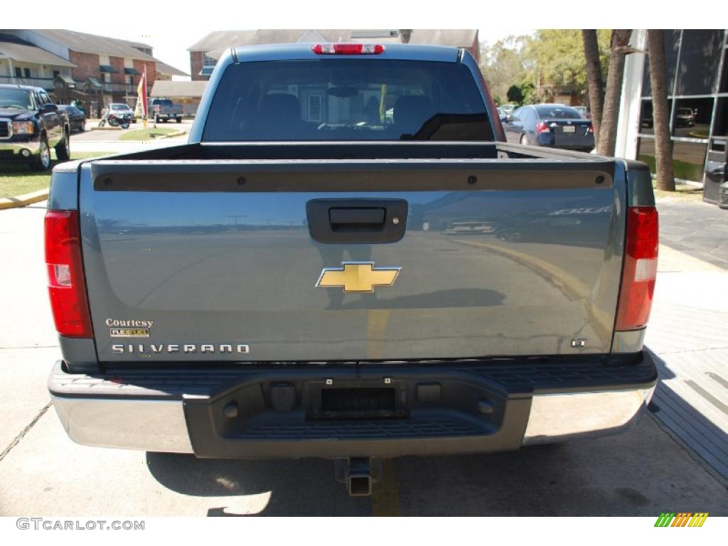 2009 Silverado 1500 LT Crew Cab - Blue Granite Metallic / Ebony photo #3