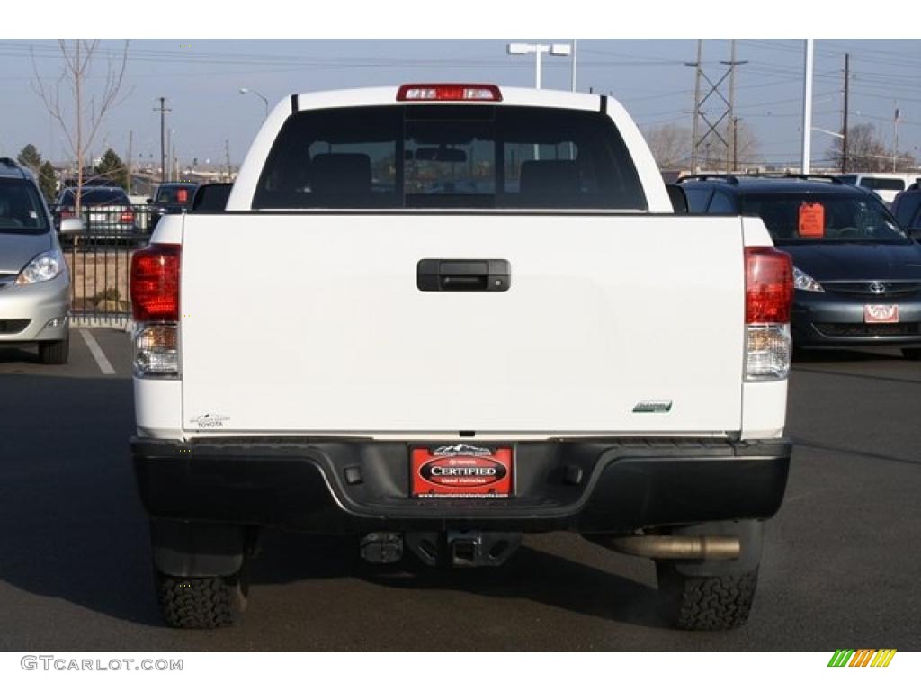 2010 Tundra TRD Rock Warrior Double Cab 4x4 - Super White / Black photo #3