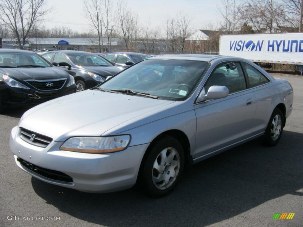 2000 Accord EX Coupe - Satin Silver Metallic / Charcoal photo #1