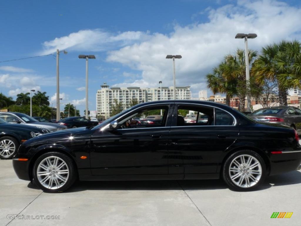 2008 S-Type 3.0 - Ebony Black / Charcoal photo #4