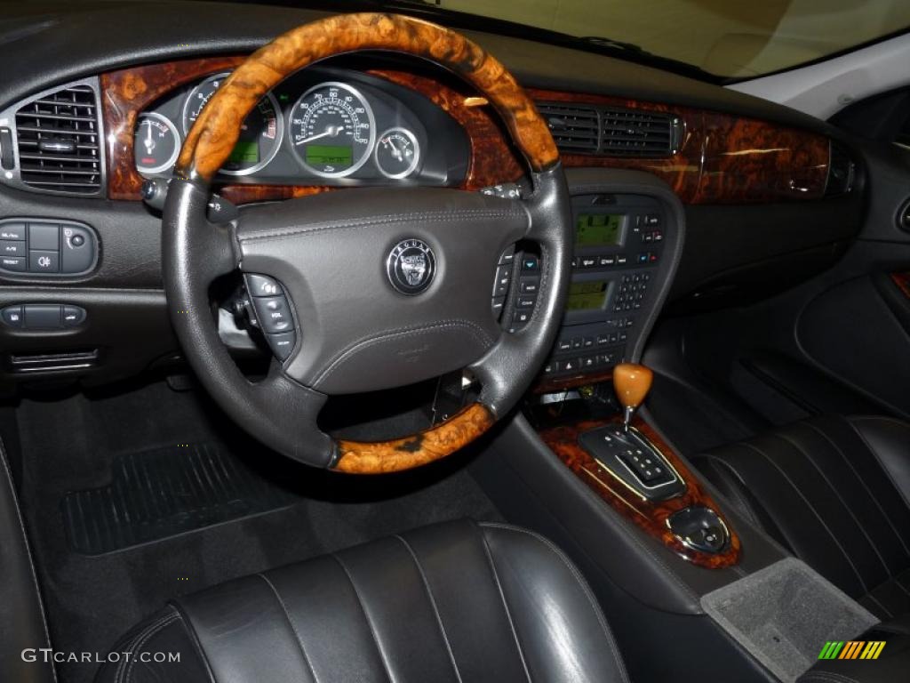 2008 Jaguar S-Type 3.0 Charcoal Dashboard Photo #46712814
