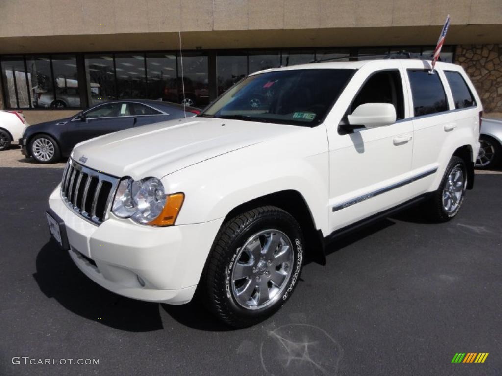 2008 Grand Cherokee Limited 4x4 - Stone White / Dark Khaki/Light Graystone photo #2