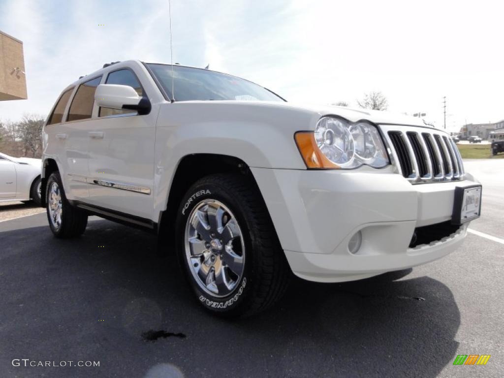 2008 Grand Cherokee Limited 4x4 - Stone White / Dark Khaki/Light Graystone photo #5