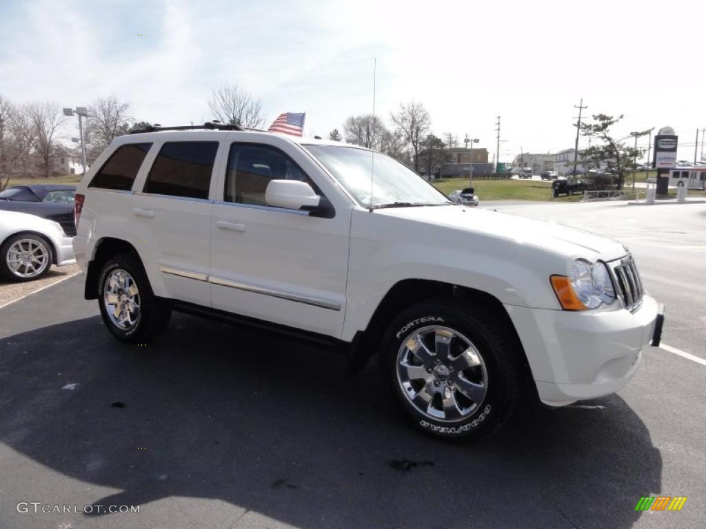 2008 Grand Cherokee Limited 4x4 - Stone White / Dark Khaki/Light Graystone photo #6