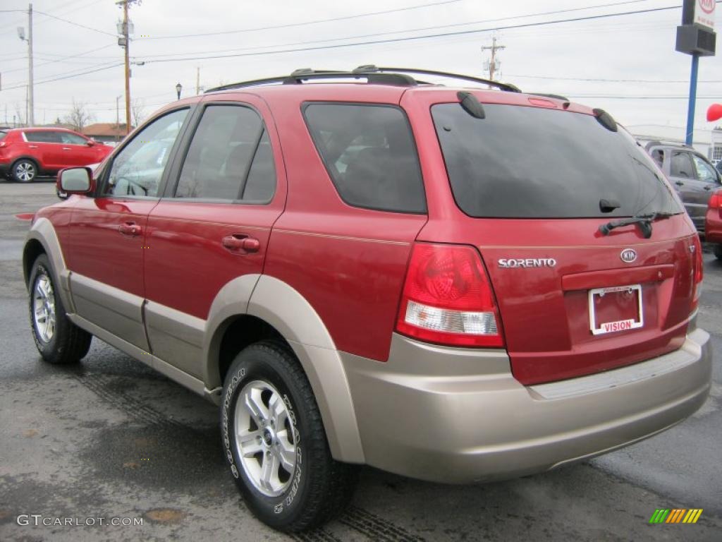 Ruby Red Metallic 2003 Kia Sorento EX 4WD Exterior Photo #46714344
