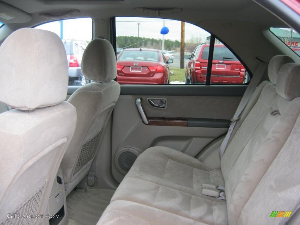 Beige Interior 2003 Kia Sorento EX 4WD Photo #46714461