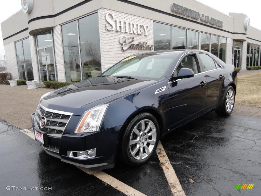2008 CTS 4 AWD Sedan - Blue Chip / Light Titanium/Ebony photo #1