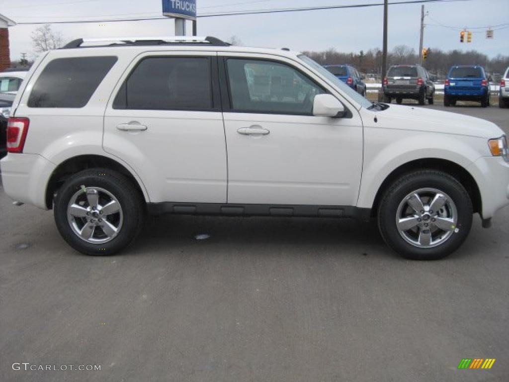 2011 Escape Limited V6 4WD - White Suede / Charcoal Black photo #2