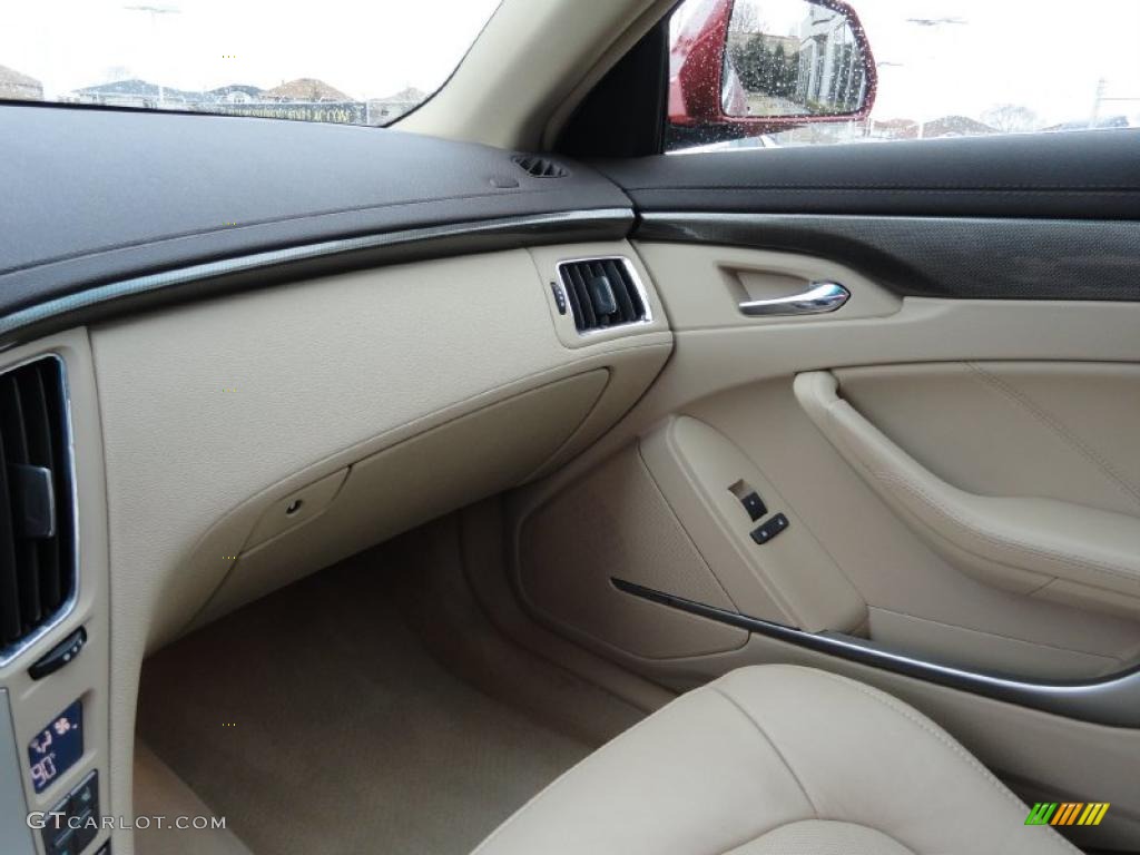 2008 CTS Sedan - Crystal Red / Cashmere/Cocoa photo #20