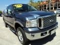 Medium Wedgewood Blue Metallic - F250 Super Duty Lariat SuperCab 4x4 Photo No. 2