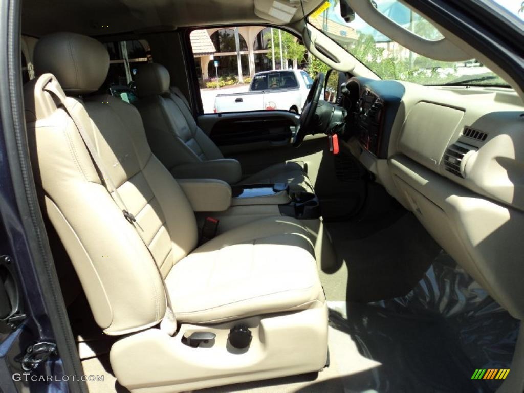 Tan Interior 2006 Ford F250 Super Duty Lariat SuperCab 4x4 Photo #46715844