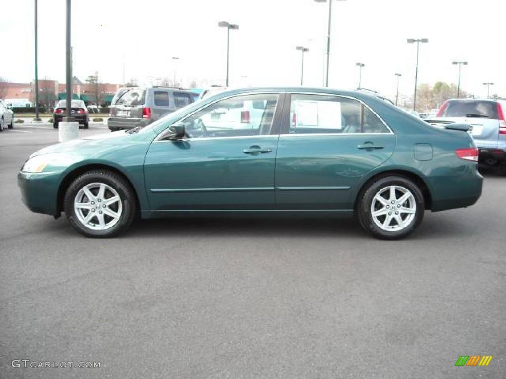 2003 Accord EX V6 Sedan - Noble Green Pearl / Ivory photo #3