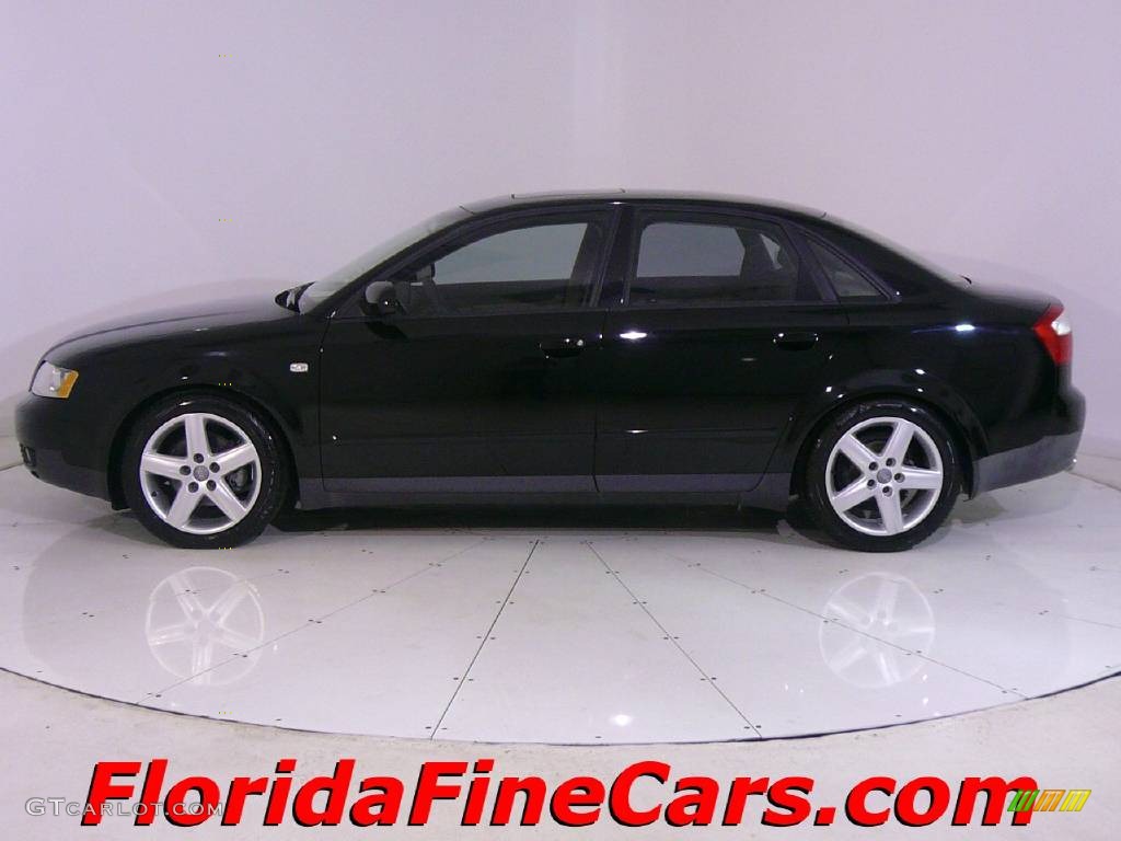 2003 A4 1.8T Sedan - Brilliant Black / Beige photo #3