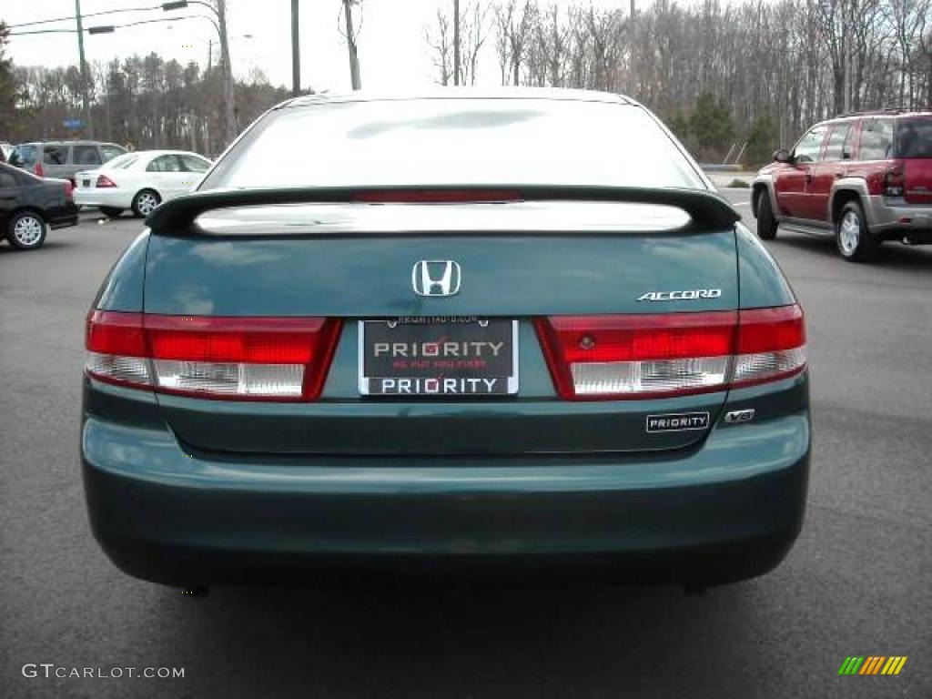 2003 Accord EX V6 Sedan - Noble Green Pearl / Ivory photo #5
