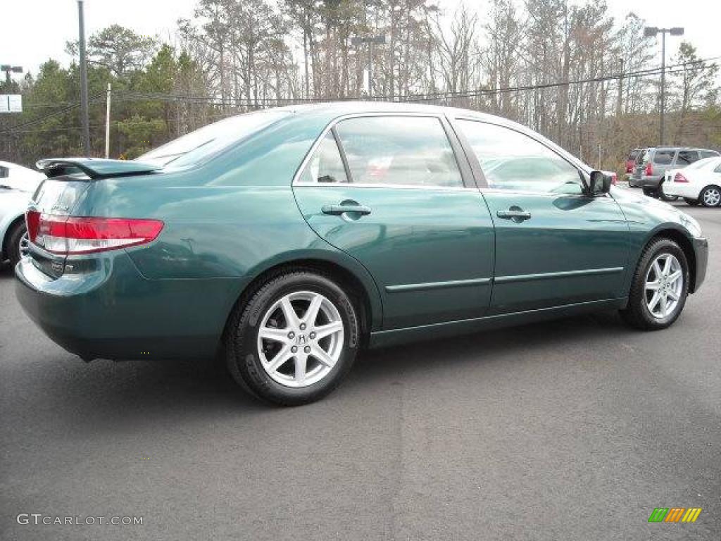 2003 Accord EX V6 Sedan - Noble Green Pearl / Ivory photo #6