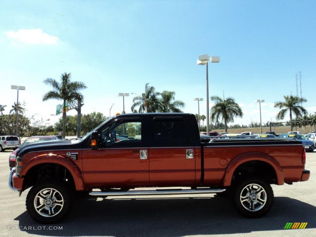 2008 F250 Super Duty Harley Davidson Crew Cab 4x4 - Black/Vintage Copper Two-Tone / Black/Dusted Copper photo #11