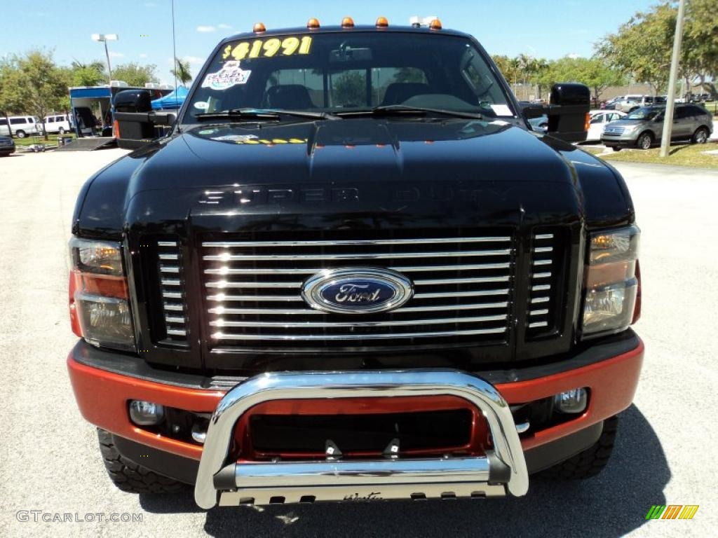 2008 F250 Super Duty Harley Davidson Crew Cab 4x4 - Black/Vintage Copper Two-Tone / Black/Dusted Copper photo #17