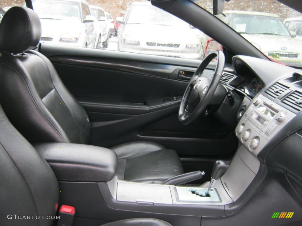 Dark Stone Interior 2005 Toyota Solara SLE V6 Convertible Photo #46716690