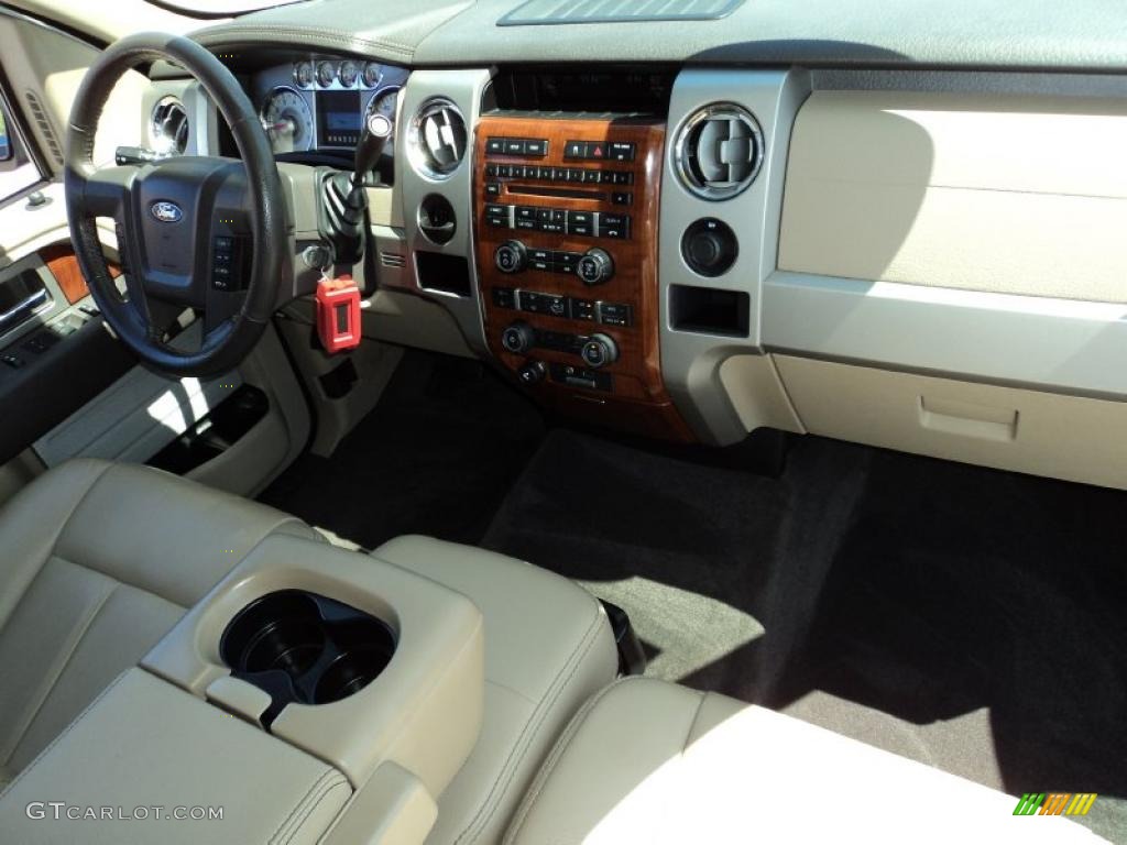 2010 F150 Lariat SuperCab - Oxford White / Tan photo #22