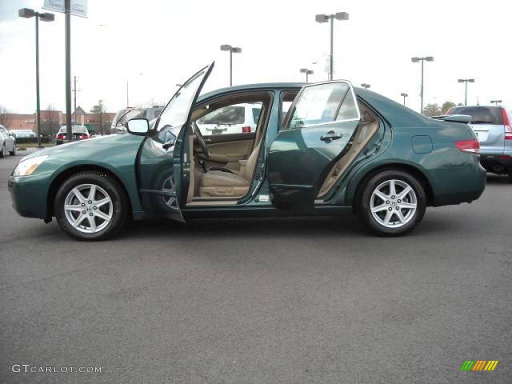2003 Accord EX V6 Sedan - Noble Green Pearl / Ivory photo #22