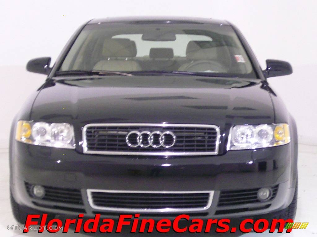 2003 A4 1.8T Sedan - Brilliant Black / Beige photo #5