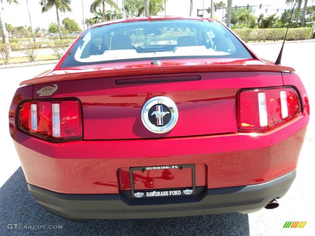 Red Candy Metallic 2010 Ford Mustang V6 Premium Coupe Exterior Photo #46717509