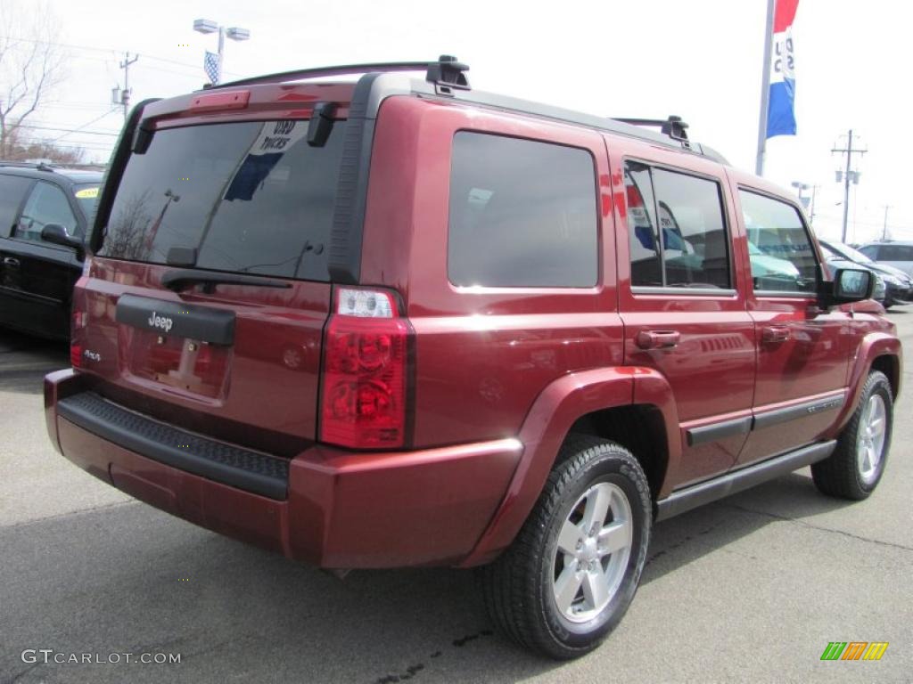 Red Rock Pearl 2007 Jeep Commander Sport 4x4 Exterior Photo #46718070