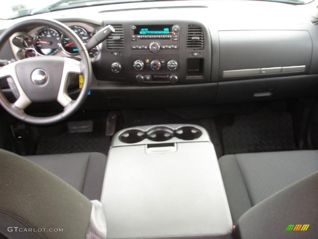 2011 Chevrolet Silverado 1500 LT Crew Cab 4x4 Ebony Dashboard Photo #46718160