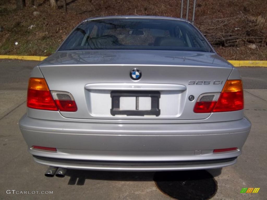 2001 3 Series 325i Coupe - Titanium Silver Metallic / Black photo #6