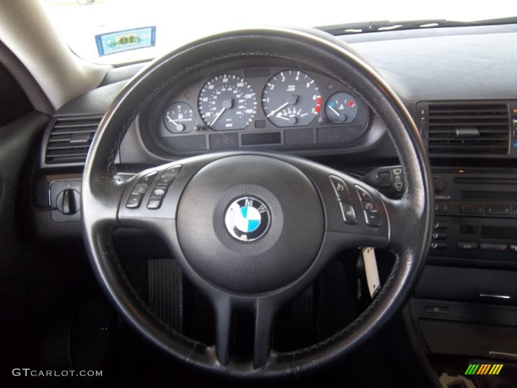 2001 3 Series 325i Coupe - Titanium Silver Metallic / Black photo #16