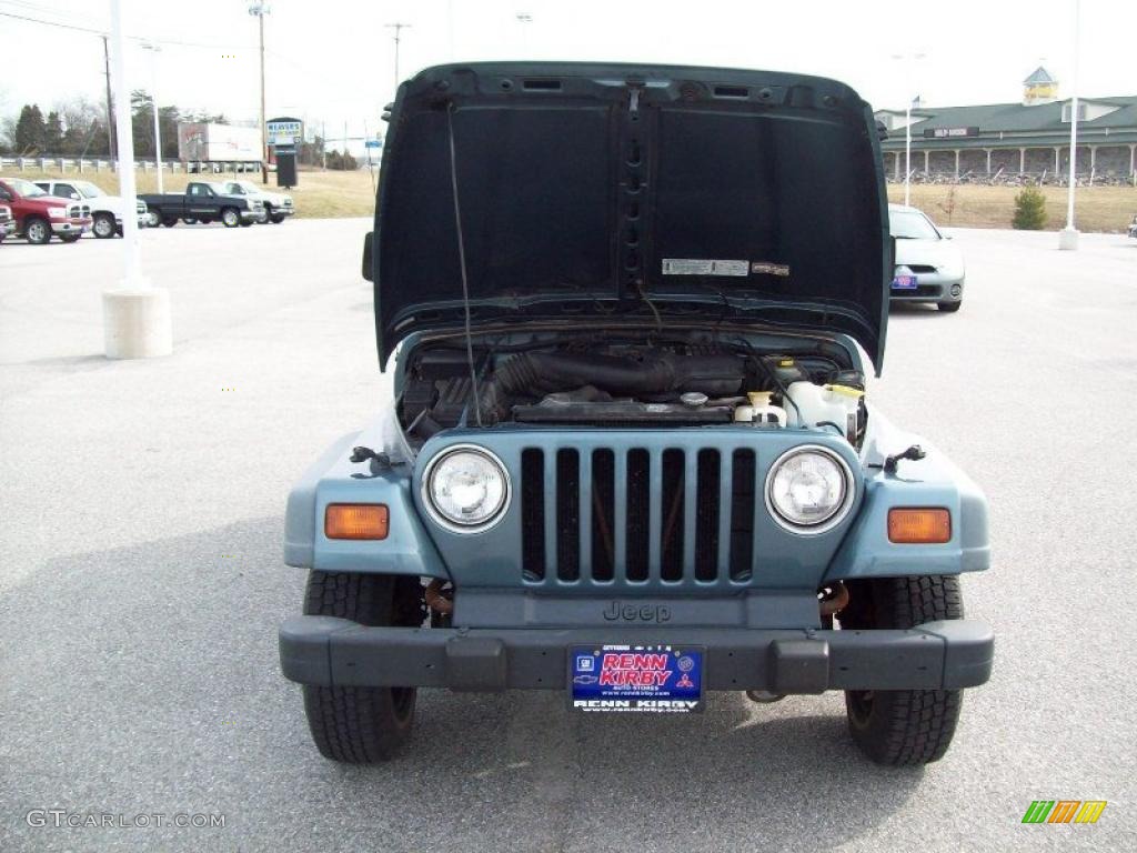 1998 Wrangler SE 4x4 - Bright Jade Satin Glow / Gray photo #14