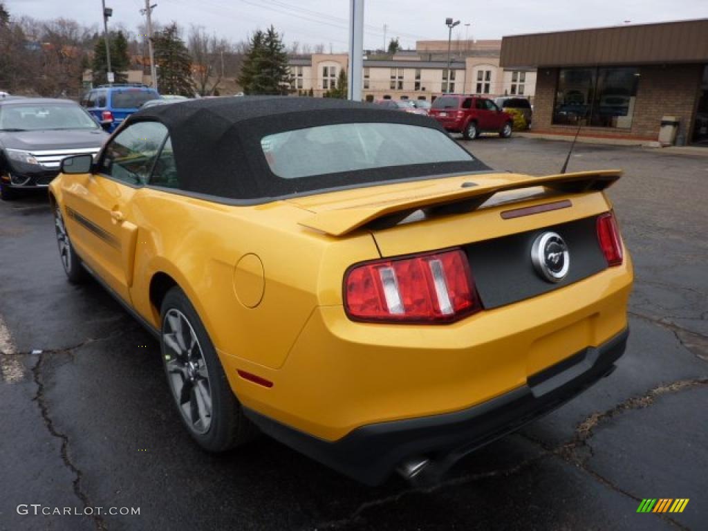 Yellow Blaze Metallic Tri-Coat 2012 Ford Mustang C/S California Special Convertible Exterior Photo #46720174