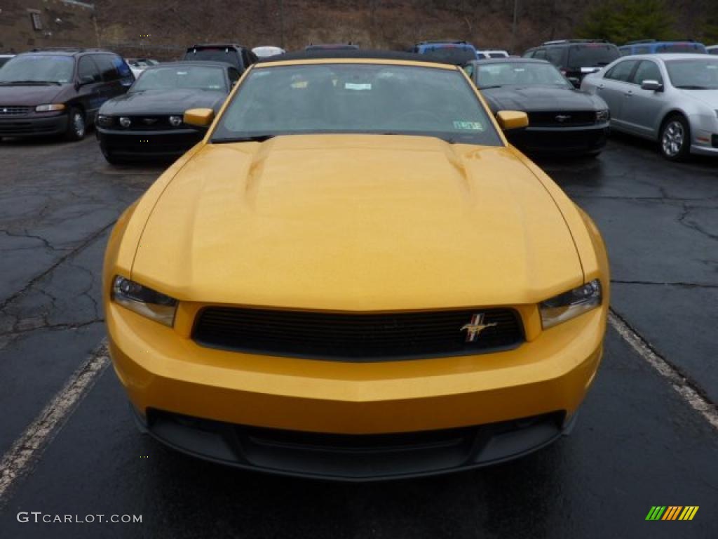 Yellow Blaze Metallic Tri-Coat 2012 Ford Mustang C/S California Special Convertible Exterior Photo #46720206