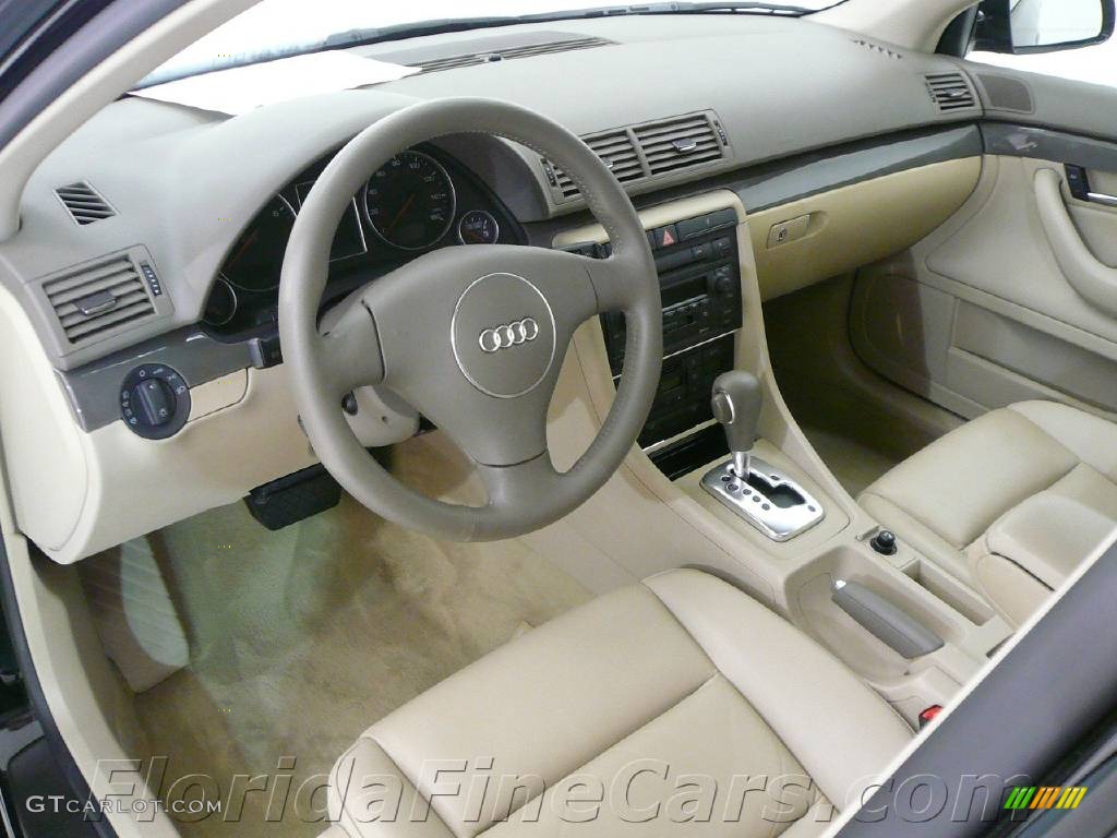 2003 A4 1.8T Sedan - Brilliant Black / Beige photo #12