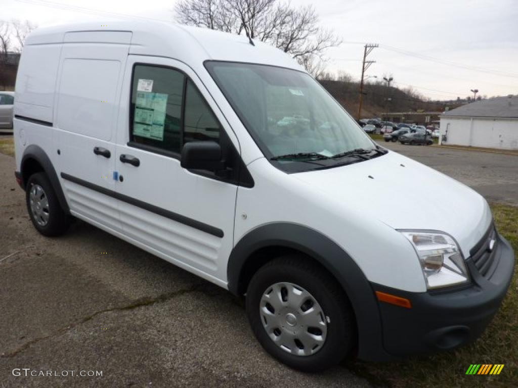 Frozen White 2011 Ford Transit Connect XL Cargo Van Exterior Photo #46720548