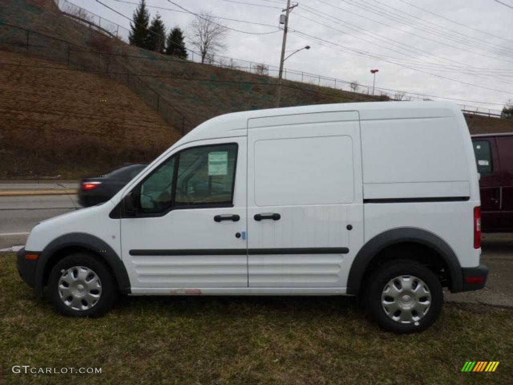 Frozen White 2011 Ford Transit Connect XL Cargo Van Exterior Photo #46720605