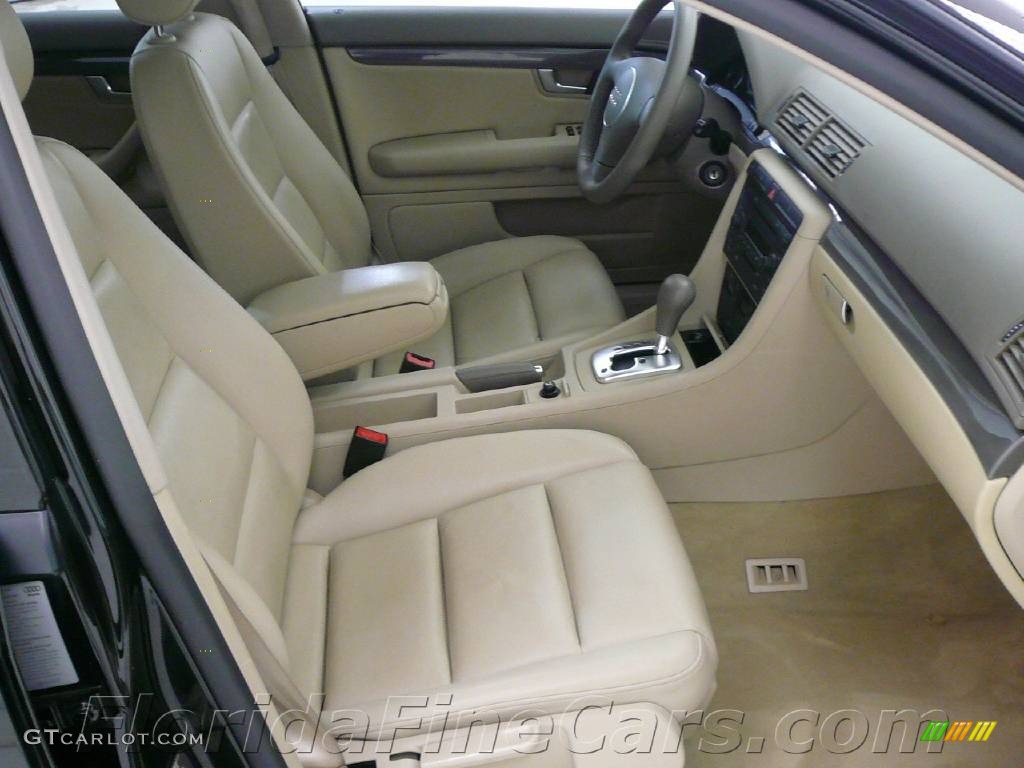 2003 A4 1.8T Sedan - Brilliant Black / Beige photo #13