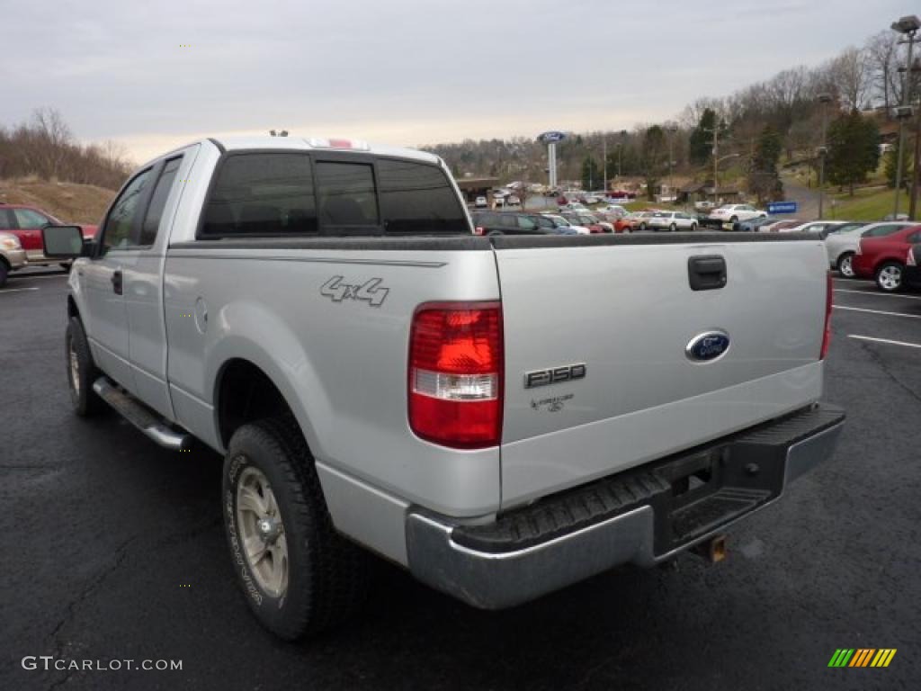 2006 F150 XLT SuperCab 4x4 - Silver Metallic / Medium/Dark Flint photo #4