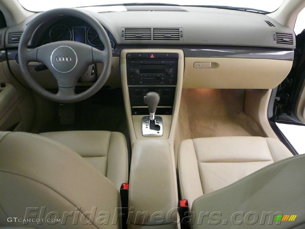 2003 A4 1.8T Sedan - Brilliant Black / Beige photo #16