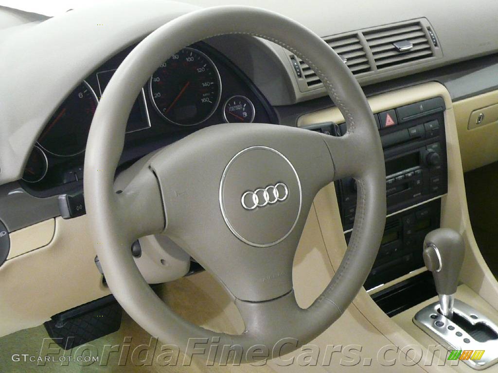 2003 A4 1.8T Sedan - Brilliant Black / Beige photo #17