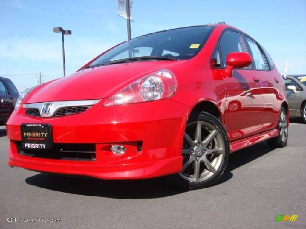 2007 Milano Red Honda Fit Sport #4659919 | GTCarLot.com ...