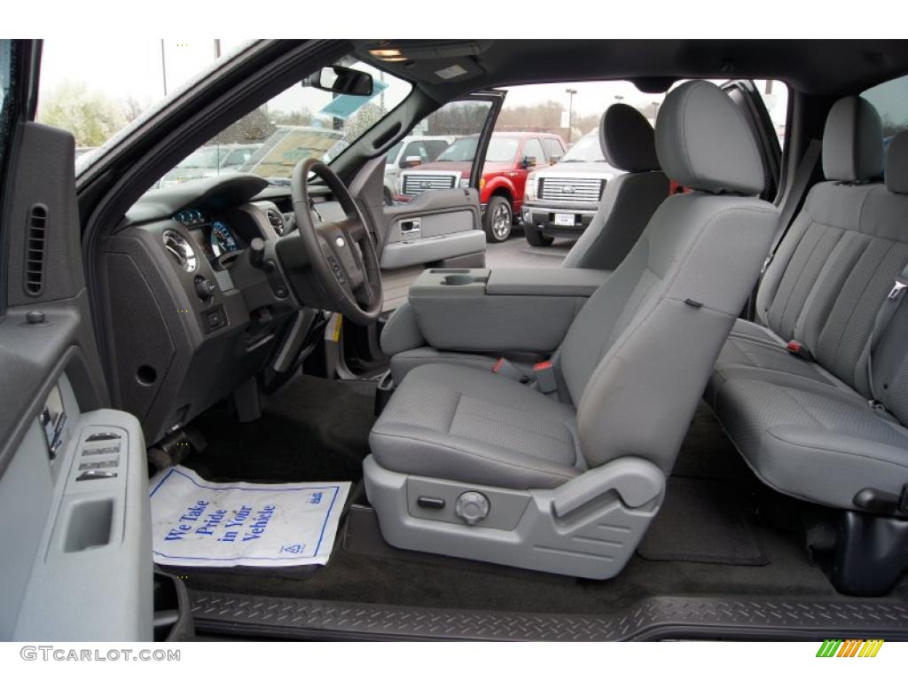 Steel Gray Interior 2011 Ford F150 XLT SuperCab Photo #46723656