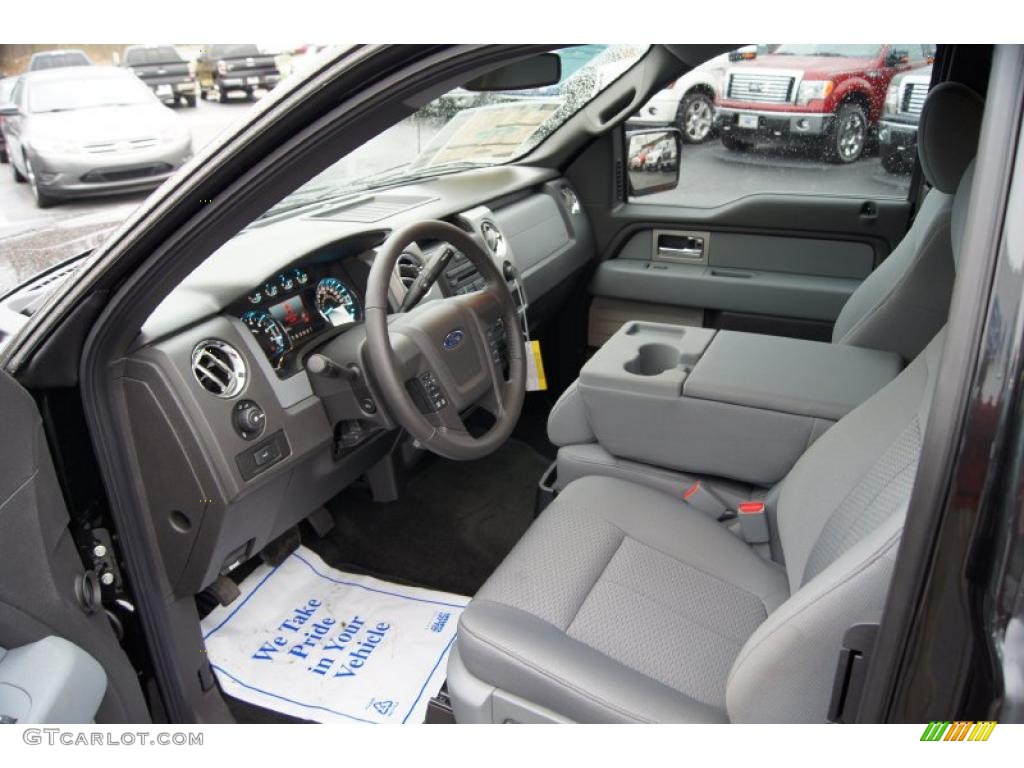 Steel Gray Interior 2011 Ford F150 XLT SuperCab Photo #46723827