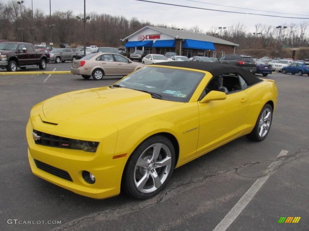 Rally Yellow 2011 Chevrolet Camaro SS/RS Convertible Exterior Photo #46723908
