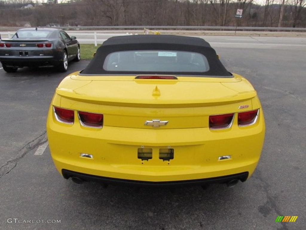 Rally Yellow 2011 Chevrolet Camaro SS/RS Convertible Exterior Photo #46723958